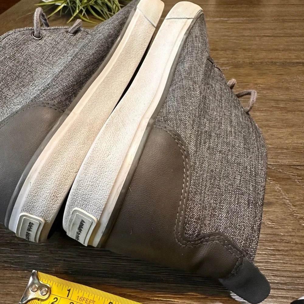 Andrew Marc Reade Textile Chukka Fashion Sneakers Charcoal Mens 10‎